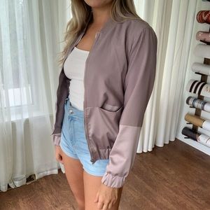 Lavender Bomber Jacket
